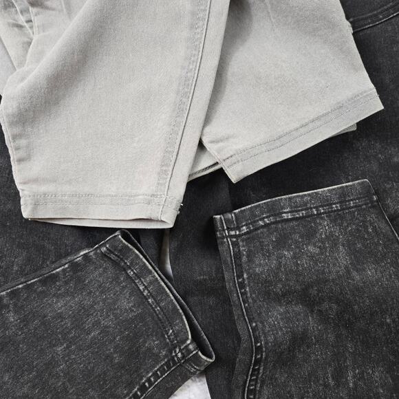 Lot of 2 pair Terra & Sky Jeggings Gray and Black Acid Wash size 3X (24W-26W) - Picture 15 of 16